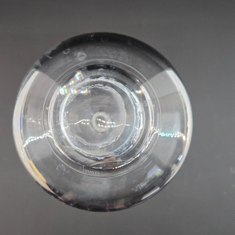 Stuart Crystal Air Twist Stopper Decanter Clear Glass Fluted Neck Vintage 15.5in